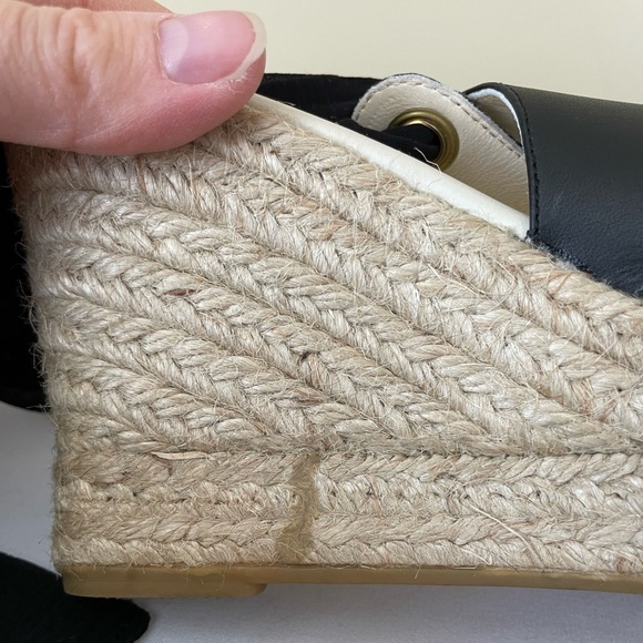 Anesis Greece handcrafted leather wedge heels size 7.5 with black tie ankle - Picture 5 of 7